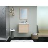 Mueble De Baño Simple Mesliva 2 Cajones 60x45x50 Cm Color Color Natural Claro Vente-unique