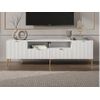 Mueble Bajo De Tv Yesinia 2 Cajones 190x45x55 Cm Color Blanco Vente-unique