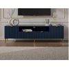 Mueble Bajo De Tv Yesinia 2 Cajones 190x45x55 Cm Color Azul Oscuro Vente-unique