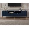 Mueble Bajo De Tv Yesinia 2 Cajones 190x45x55 Cm Color Azul Oscuro Vente-unique