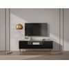 Mueble Bajo De Tv Sinead 1 Cajón 160x35x55.2 Cm Color Negro Vente-unique