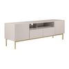 Mueble Bajo De Tv Evilana 2 Cajones 190x45x60.6 Cm Color Beige Vente-unique