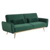 Sofá Cama Launei  230x160x86 Cm Color Verde Pino, Topo Venta-unica