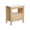 Mueble De Baño Simple Cosmoti 1 Cajón 80x45.5x87 Cm Color Color Natural Claro Vente-unique