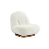 Sillón Giratorio Lodosa  74x92x73 Cm Color Blanco Vente-unique