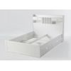 Base De Cama Mederick 2 Cajones 211.2x148x115.6 Cm Color Blanco Vente-unique