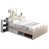 Cama Clásica Florian 2 Cajones 223x146x83 Cm Color Color Natural Claro, Blanco Vente-unique