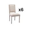 Silla Medallón Luis Xvi Amboisette  50x60x95 Cm Color Beige Venta-unica