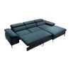 Sofá Cama Sepina  288x182x75 Cm Color Azul Oscuro Vente-unique