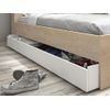 Cama Clásica Armand 1 Cajón 221x120x104 Cm Color Color Natural Claro, Blanco Vente-unique