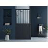 Mampara De Ducha Con Puerta Urbanik  100x80x195 Cm Color Negro Vente-unique