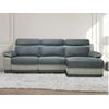 Sofá Relax Talca  276x146x98 Cm Color Gris Antracita Vente-unique