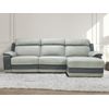 Sofá Relax Talca  276x146x98 Cm Color Gris Claro Vente-unique