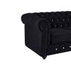 Sofá Fijo Chesterfield  168x88x72 Cm Color Negro Vente-unique