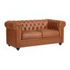 Sofá Fijo Chesterfield  165x88x72 Cm Color Camel Vente-unique