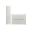 Mueble De Baño Simple Stefanie 2 Cajones 80x46x57 Cm Color Blanco Vente-unique