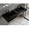 Lavabo Suspendido Takotna  120.2x45.2x8 Cm Color Negro Vente-unique