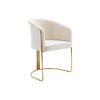 Silla Góndola Josethe  59.5x52.5x82.5 Cm Color Blanco Vente-unique