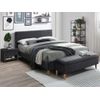 Cama Clásica Daniele  196.5x146x132 Cm Color Gris Antracita Vente-unique