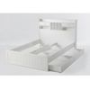 Base De Cama Mederick 2 Cajones 211.2x148x115.6 Cm Color Blanco Vente-unique