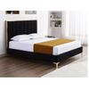 Base De Cama Clarisse  167x213x120 Cm Color Negro Vente-unique