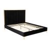 Cama Clásica Clarisse  167x213x120 Cm Color Negro Vente-unique