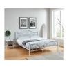 Base De Cama Leyna  162.5x209.5x103.3 Cm Color Blanco Vente-unique