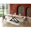 Mesa Extensible Xerena  260x90x76 Cm Color Negro, Color Natural Claro Vente-unique