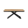 Mesa Extensible Xerena  260x90x76 Cm Color Negro, Color Natural Claro Vente-unique