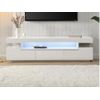 Mueble Bajo De Tv Okesa 3 Cajones 180x40x50 Cm Color Blanco Vente-unique