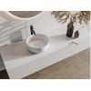 Lavabo Sobre Encimera Leniso  36x36x12 Cm Color Blanco Vente-unique