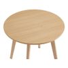 Conjunto De Mesa Y Sillas Louloune  60x60x51 Cm Color Color Natural Claro, Blanco Venta-unica