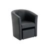 Sillón Cabriolet Jovana  65x64x74 Cm Color Negro Vente-unique