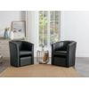 Sillón Cabriolet Jovana  65x64x74 Cm Color Negro Vente-unique