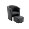 Sillón Cabriolet Jovana  65x64x74 Cm Color Negro Vente-unique