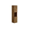 Columna De Baño Claudia 1 Cajón 30x30x133 Cm Color Color Natural Oscuro Vente-unique