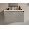 Mueble De Baño Simple Sosthene 1 Cajón 80x45.5x45 Cm Color Gris Vente-unique