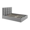 Cama Con Canapé Abatible Mirdal  153x200x104 Cm Color Gris Claro Vente-unique