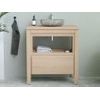 Mueble De Baño Simple Cosmoti 1 Cajón 80x45.5x87 Cm Color Color Natural Claro Vente-unique