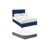 Base De Cama Leopold 4 Cajones 216.5x165x122.2 Cm Color Azul Oscuro Vente-unique