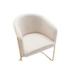 Silla Góndola Josethe  59.5x52.5x82.5 Cm Color Blanco Vente-unique