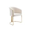 Silla Góndola Josethe  59.5x52.5x82.5 Cm Color Blanco Vente-unique