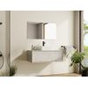 Mueble De Lavabo Teana 1 Cajón 94x47x32 Cm Color Gris Claro Vente-unique