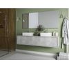 Mueble De Lavabo Isaure 2 Cajones 150x47x32 Cm Color Gris Claro Vente-unique