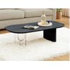 Mesa De Centro Fija Rasia  120x60x35 Cm Color Negro Vente-unique