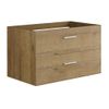 Mueble De Baño Simple Kayla 2 Cajones 80x45x47 Cm Color Color Natural Claro Vente-unique