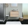 Mueble De Baño Simple Milipam 2 Cajones 80x45x50 Cm Color Color Natural Claro Vente-unique