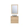 Mueble De Baño Simple Milipam 2 Cajones 60x45x50 Cm Color Color Natural Claro Vente-unique