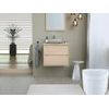 Mueble De Baño Simple Milipam 2 Cajones 60x45x50 Cm Color Color Natural Claro Vente-unique