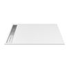 Plato De Ducha Lyrosa  120x80x3 Cm Color Blanco Vente-unique